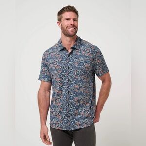 NWT Travis Mathew Knit Day Cruise Button-Up